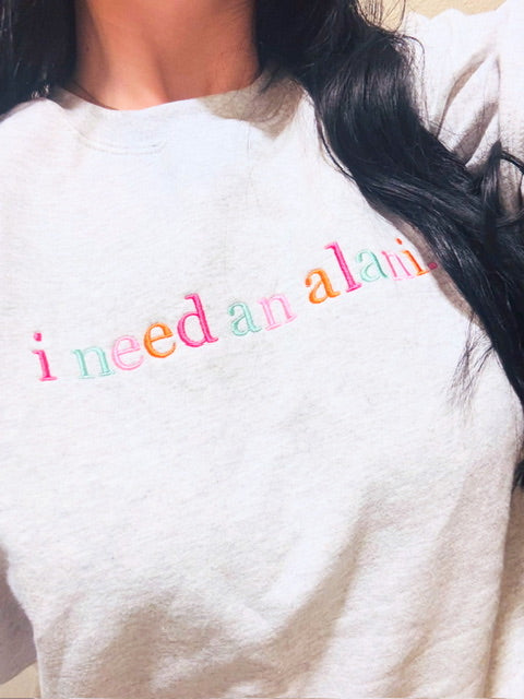 i need an alani. Embroidered Crewneck | Sweatshirt
