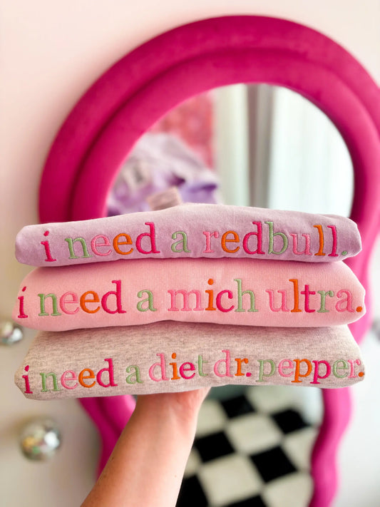 Custom Rainbow Saying Tee | I need a Diet Coke