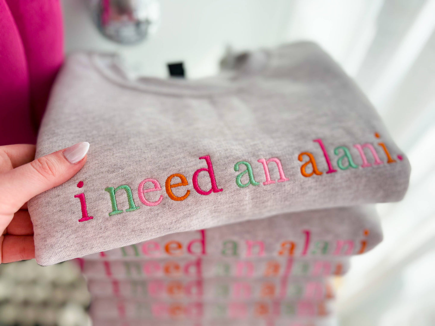 i need an alani. Embroidered Crewneck | Sweatshirt